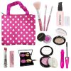 Pretend Makeup Set for Girls, Fake Make Up Kit with Cosmetic Bag, Kids Vanity Set Cosmetic Toy for 3, 4, 5, 6, 7