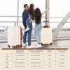 5-Piece Luggage Set with Expandable Travel Bag - Includes 16", 20", 24", 28" Suitcases with 360¬∞ Spinner Wheels and Adjustable Telescopic Handles