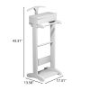 Floor Standing Suit Rack - White