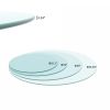 20" Round Tempered Glass Table Top Clear Glass 1/4" Thick Round Polished Edge