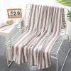10pcs towel coral polar fleece microfiber stripe adult home textile bathroom absorbent and quick dry no hair loss household face towel wash face and b