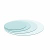 24" Round Tempered Glass Table Top Clear Glass 1/4" Thick Round Polished Edge