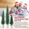 3 PCS Potted Artificial Christmas Tree Christmas Decoration