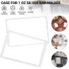 For Silver Bar Case Silver Bar Holder Clear Acrylic Storage Container Fit 1oz