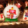 4 Feet Christmas Inflatable Snow Globe Christmas Decoration