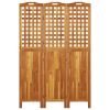 3-Panel Room Divider 47.8"x0.8"x70.9" Solid Wood Acacia