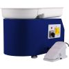 Pottery Wheel 28cm Pottery Forming Machine with Detachable Basin Foot Pedal Control 350W Art Craft DIY Clay Tool for Art Craft Work and Home DIY Blue