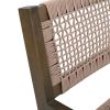 BRAIDED DINING CHAIR Light Brown (SET OF 2)