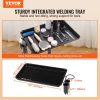 VEVOR Salon Tray Cart, 30"-43" Height Adjustable Rolling Salon Tray