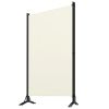 3-Panel Room Divider White 102.4"x70.9" Fabric