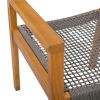 BRAIDED DINING CHAIR Dark Grey