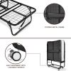 38in W Folding Bed - Black + White