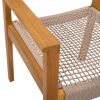 BRAIDED DINING CHAIR Light Brown