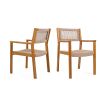 BRAIDED DINING CHAIR Light Brown