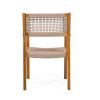 BRAIDED DINING CHAIR Light Brown