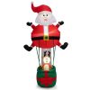 8 Feet Christmas Decorations,Inflatable Santa Claus and Reindeer