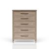 5 Drawer Door Chest Sand Finish