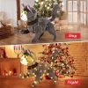 Holiday decoration 3D cute cat with LED lights