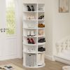 Rotating Shoe Rack Tower, 7-Tier Spinning Shoe Rack, Free Standing 360¬∞ Revolving Shoe Organizer