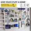 Garage Wall Hook 9-piece, Heavy Duty garage hook with extra soldering points, Hanging garage Hook, Garden Garage Organizer, Bicycle, hose, lawn