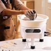 Pottery Wheel, 10 inch Pottery Forming Machine, Direct Drive Ceramic Wheel with 3 Support Legs for DIY Art Craft