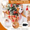 43.5" Christmas dog decorations with LED lights, Christmas decorations
