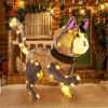 Holiday decoration 3D cute cat with LED lights