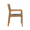 BRAIDED DINING CHAIR Dark Grey