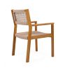 BRAIDED DINING CHAIR Light Brown
