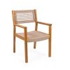 BRAIDED DINING CHAIR Light Brown