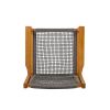 BRAIDED DINING CHAIR Dark Grey