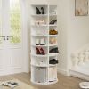 Rotating Shoe Rack Tower, 7-Tier Spinning Shoe Rack, Free Standing 360¬∞ Revolving Shoe Organizer