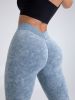 5 Pack V-Back Scrunch Butt Workout Leggings, Women Seamless Gym Yoga Leggings High Waist Active Yoga Pants, Yoga Leggings High Waist Active Yoga Pants