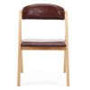 Set of 2 Wooden Folding Chairs with Padded Seats, Portable Simple Folding Chairs with Cushion for Guests Kitchen Office Wedding Party Picnic