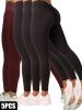 5 Pack Women's Solid Color Hip-raising High-waisted V-back Waist Seamed Yoga Fitness Tights