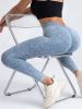 5 Pack V-Back Scrunch Butt Workout Leggings, Women Seamless Gym Yoga Leggings High Waist Active Yoga Pants, Yoga Leggings High Waist Active Yoga Pants