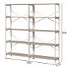 5 Tier Large Book Shelf, Bookcase Home Office Open Bookshelf,Shelves for Living Room, Office Shelf,Vintage Industrial Style Bookshelf with Metal Frame