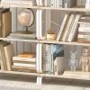 5 Tier Large Book Shelf, Bookcase Home Office Open Bookshelf,Shelves for Living Room, Office Shelf,Vintage Industrial Style Bookshelf with Metal Frame