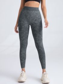 5 Pack V-Back Scrunch Butt Workout Leggings, Women Seamless Gym Yoga Leggings High Waist Active Yoga Pants, Yoga Leggings High Waist Active Yoga Pants (Color: 5PACK1, size: S)