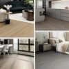 3D Retro Laminate Vinyl Flooring Roll, Peel and Stick Linoleum Wood Grain, Vinyl Plank Floor Tiles, Sticky Tiles for Bathroom, Kitchen, RV