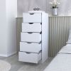 Dillon 5 Narrow Drawer Dresser, Tall Chest of Drawers
