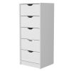 Dillon 5 Narrow Drawer Dresser, Tall Chest of Drawers