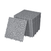 12 x 12 Inch Gray Interlocking Deck Tiles Plastic Waterproof Outdoor All Weather Anti-slip Bathroom Shower Balcony Porch Strong Weight Capacity Upto 4