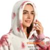 Krifey Wearable Blanket Hoodie, Oversized Sherpa Hooded as Birthday Gifts for Mom Women Girlfriend Men, Cozy Sweatshirt with Giant Pocket